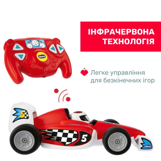 Машинка на радіоуправлінні Chicco "Гонщик Том" Машинка на радіоуправлінні Chicco "Гонщик Том"