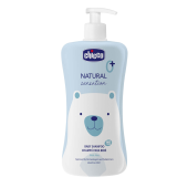 Шампунь с алоэ и маслом сладкого миндаля Chicco Natural Sensation "Без слез", 500 мл Шампунь с алоэ и маслом сладкого миндаля Chicco Natural Sensation "Без слез", 500 мл