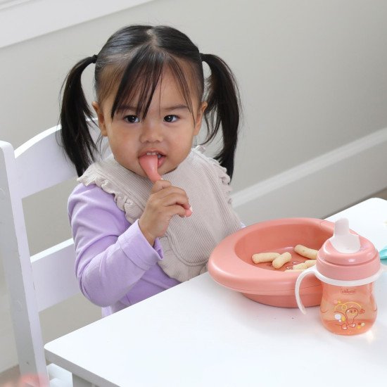 Термоустойчивая тарелка Chicco Warmy Plate, 6м+