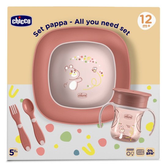Набор посуды Chicco Set Pappa, 12м+
