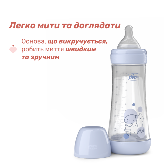 Бутылочка пластик Chicco PERFECT 5 Friends, 300 мл, соска силикон, 4 м+ Бутылочка пластик Chicco PERFECT 5 Friends, 300 мл, соска силикон, 4 м+