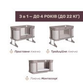 Ліжечко 3 в 1 Chicco Next2Me Forever світло-бежевий Ліжечко 3 в 1 Chicco Next2Me Forever світло-бежевий
