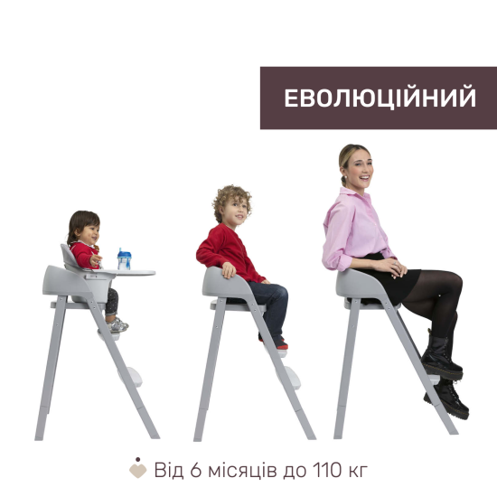 Стільчик для годування 3 в 1 Chicco Crescendo Up Стільчик для годування 3 в 1 Chicco Crescendo Up