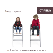 Стільчик для годування 3 в 1 Chicco Crescendo Up Стільчик для годування 3 в 1 Chicco Crescendo Up