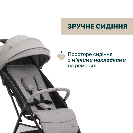 Коляска прогулянкова Chicco Glee сірий Коляска прогулянкова Chicco Glee сірий