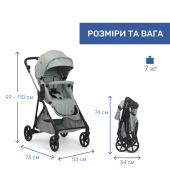 Коляска універсальна 2 в 1 Chicco Seety Sage Коляска універсальна 2 в 1 Chicco Seety Sage