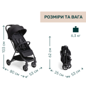 Коляска прогулянкова Chicco Urbino чорний