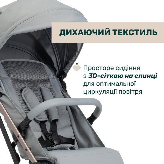 Коляска прогулянкова Chicco Dolomiti світло-сірий