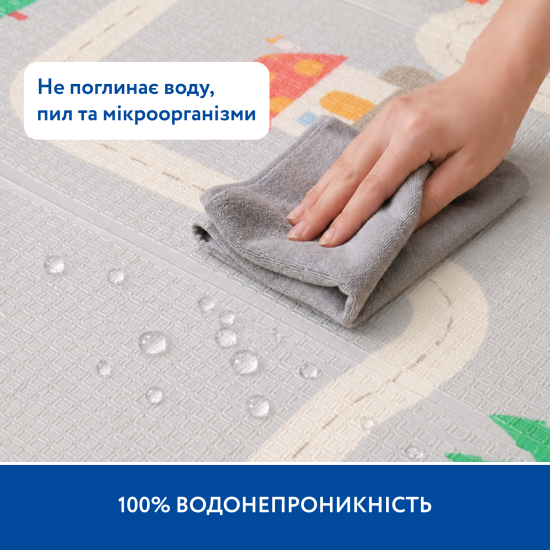 Двосторонній термокилимок Piccolino "Транспорт", 150х180х1 см