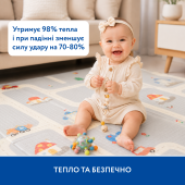 Большой двухсторонний термоковрик Piccolino "Транспорт", 180х200х1 см