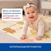 Великий двосторонній термокилимок Piccolino "Лісові звірята", 180х200х1 см