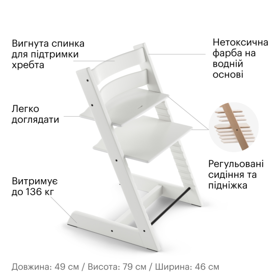 Стільчик Stokke Tripp Trapp White