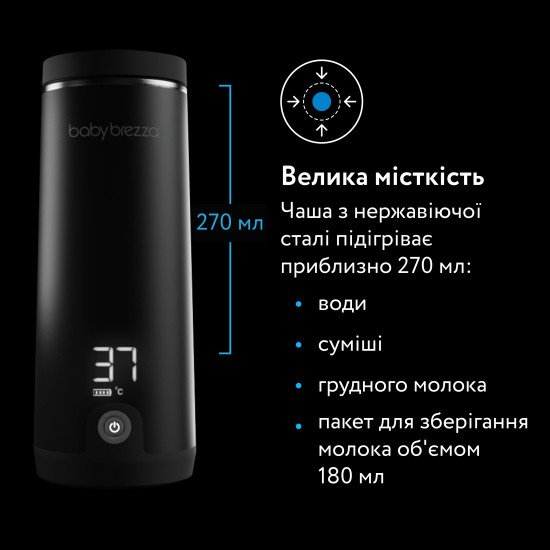 Портативный подогреватель Baby Brezza Superfast, 270 мл Портативный подогреватель Baby Brezza Superfast, 270 мл
