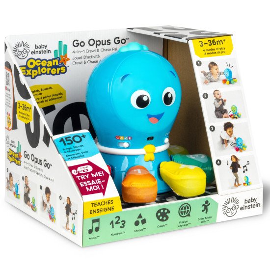 Развивающая игрушка 4 в 1 Baby Einstein "Go Opus Go"