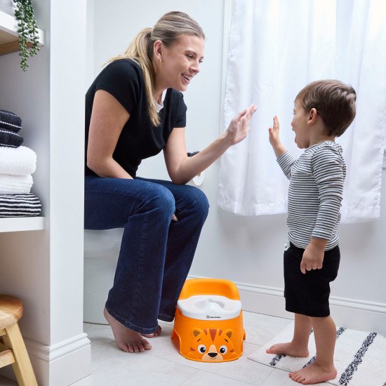 Дитячий горщик Baby Einstein "Tinkle and Reveal. Tiger" Дитячий горщик Baby Einstein "Tinkle and Reveal. Tiger"