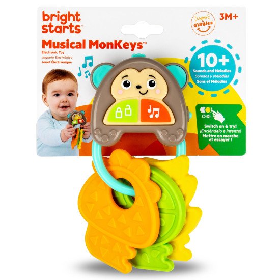 Музыкальная погремушка Bright Starts "Musical MonKeys" Музыкальная погремушка Bright Starts "Musical MonKeys"