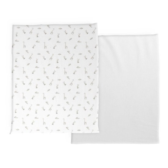 Простынь на резинке Chicco Next2Me Forever Cotton, 58х110 см, 2 шт.