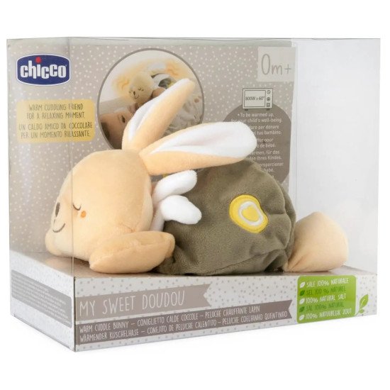 Мягкая игрушка-грелка Chicco "Теплый зайчонок Dou Dou"