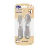 Набор Chicco First Cutlery: ложка и вилка, 12м+ Набор Chicco First Cutlery: ложка и вилка, 12м+