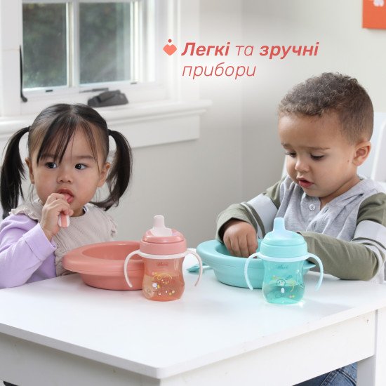 Набор Chicco: ложка и вилка, из нержавеющей стали, 18м+