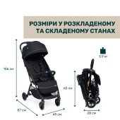 Коляска прогулочная Chicco Glee черный