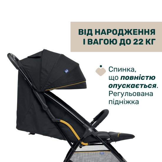 Коляска прогулочная Chicco Glee черный