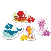 Пазл 4 в 1 Clementoni "Sea Life", серія "My First Puzzles"