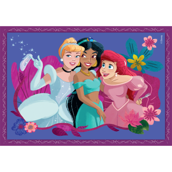 Пазл 4 в 1 Clementoni "Princess", 12,16,20 и 24 элемента