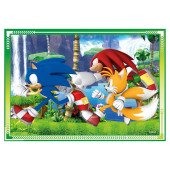 Пазл 4 в 1 Clementoni "Sonic", 12,16,20 и 24 элемента