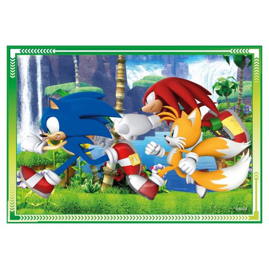 Пазл 4 в 1 Clementoni "Sonic", 12,16,20 и 24 элемента