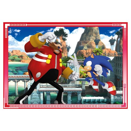 Пазл 4 в 1 Clementoni "Sonic", 12,16,20 и 24 элемента
