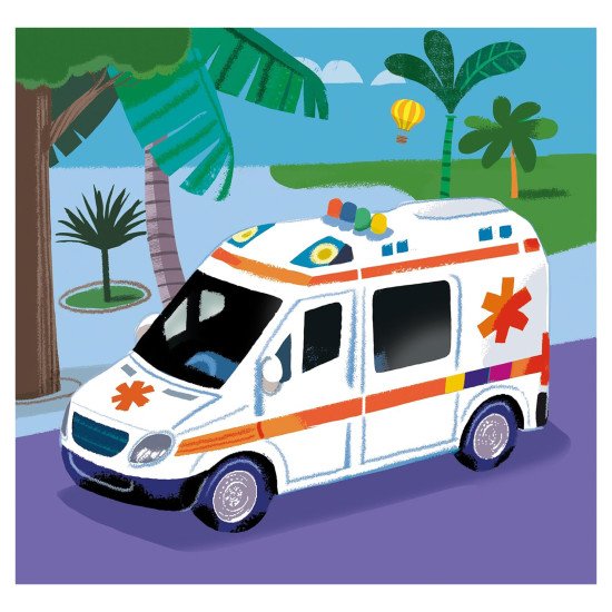 Пазл Clementoni "Rescue Vehicles", 3 шт. по 48 элементов