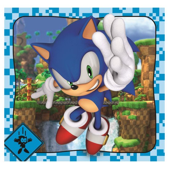 Пазл Clementoni "Sonic", 3 шт. по 48 елементів Пазл Clementoni "Sonic", 3 шт. по 48 елементів