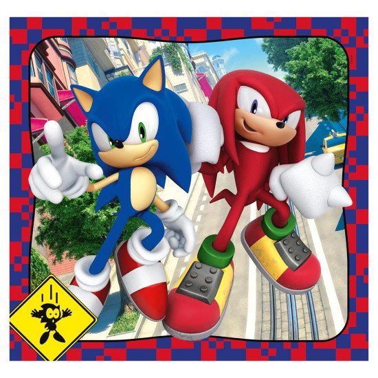 Пазл Clementoni "Sonic", 3 шт. по 48 елементів Пазл Clementoni "Sonic", 3 шт. по 48 елементів