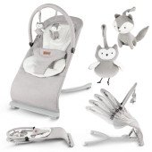 Шезлонг Kidwell Rubi gray/white Шезлонг Kidwell Rubi gray/white