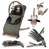 Шезлонг Kidwell Rubi green/black wooden