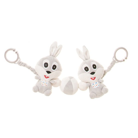 Брязкальце-розтяжка на коляску 4BABY RABBIT R11