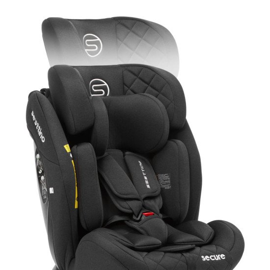 Дитяче автокрісло Sesttino Secure Pro i-Size 40-150см. (0-36 кг) black