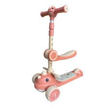 Самокат 616 Dino 2в1 pink Самокат 616 Dino 2в1 pink