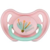 Пустушка кругла BABOO латексна, рожева, Flora, 6+ міс Пустушка кругла BABOO латексна, рожева, Flora, 6+ міс