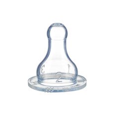 Силіконова соска для годування класична BEBE CONFORT 2шт розмір S3 три швидкості Силіконова соска для годування класична BEBE CONFORT 2шт розмір S3 три швидкості
