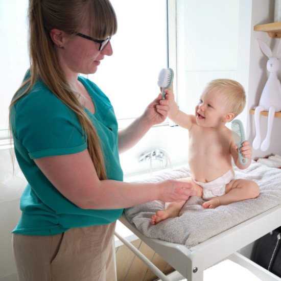 Щіточка із дзеркалом і гребінець BEBE CONFORT Lovely Donkey Green Щіточка із дзеркалом і гребінець BEBE CONFORT Lovely Donkey Green