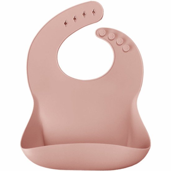 Нагрудник силіконовий 100% MinikOiOi BASICS - Pinky Pink Нагрудник силіконовий 100% MinikOiOi BASICS - Pinky Pink