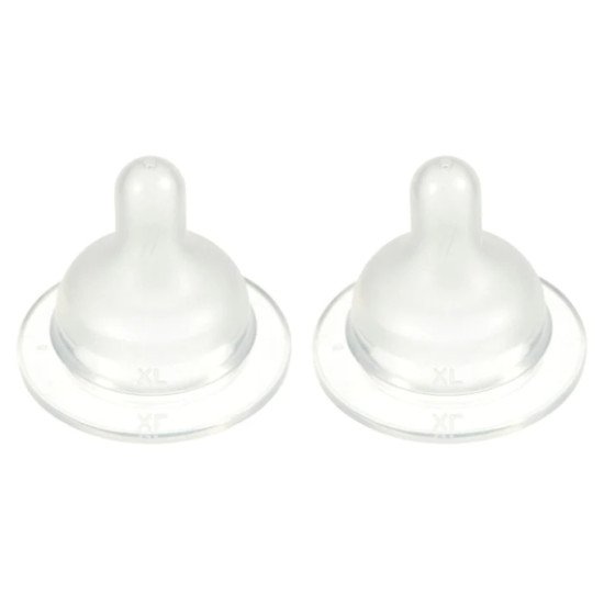 Силіконова соска до пляшечки для годування Difrax S-bottle Wide XL (2шт) Силіконова соска до пляшечки для годування Difrax S-bottle Wide XL (2шт)