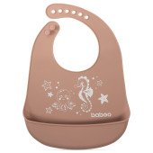 Нагрудник силіконовий BABOO, cacao, Sea Life, 4+ міс Нагрудник силіконовий BABOO, cacao, Sea Life, 4+ міс