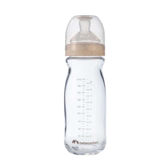 Пляшечка для годування скляна BEBE CONFORT Physio Air 130ml Sand 0+