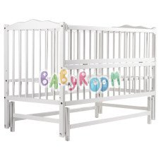 Ліжко Babyroom Веселка DVMO-2 маятник, відкидний бік бук білий Ліжко Babyroom Веселка DVMO-2 маятник, відкидний бік бук білий