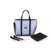 Сумка для коляски Cottonmoose Shopper 750/151 pearl blue leather голубой Сумка для коляски Cottonmoose Shopper 750/151 pearl blue leather голубой