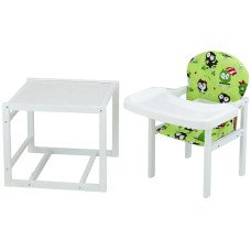 Стільчик-трансформер Babyroom Поні-240 білий зелений (сови)