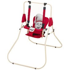 Гойдалка Babyroom Casper червоний / світло-сірий